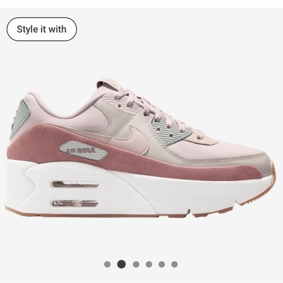 Nike Women's Sneakers - Pink and Gray